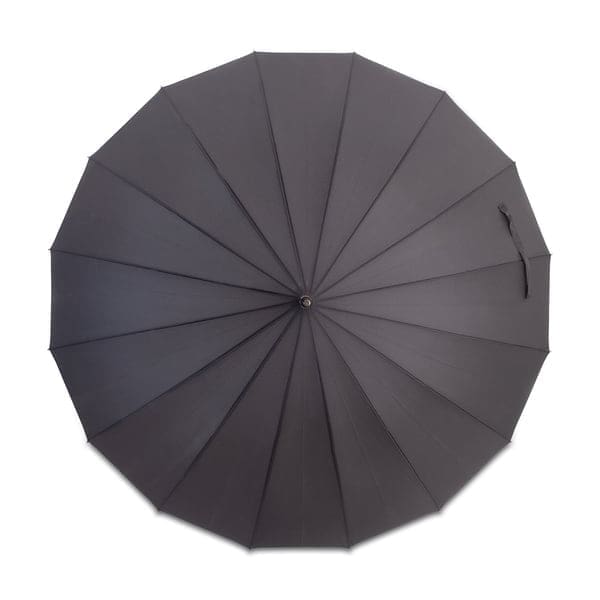 Parasol 16-panelowy Thun, czarny