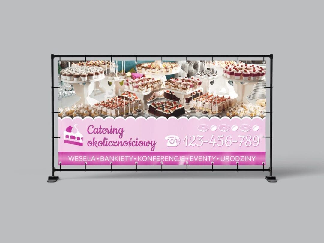 BANER PREMIUM - CATERING OKOLICZNOŚCIOWY - 200X100 CM - SUPER JAKOŚĆ!