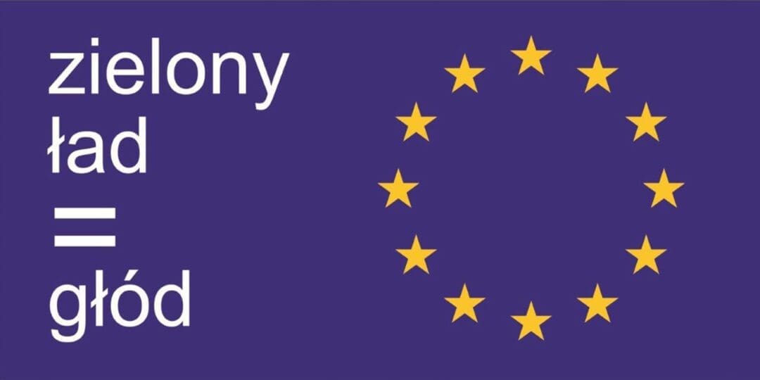 BANER PREMIUM - ZIELONY ŁAD = GŁÓD - 200X100 CM - SUPER JAKOŚĆ!