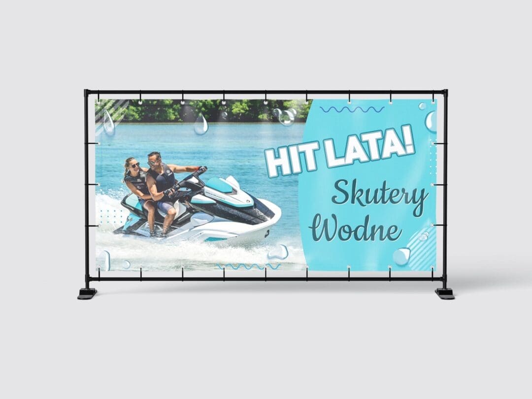 BANER REKLAMOWY - SKUTER WODNY HIT LATA - 200X100 CM