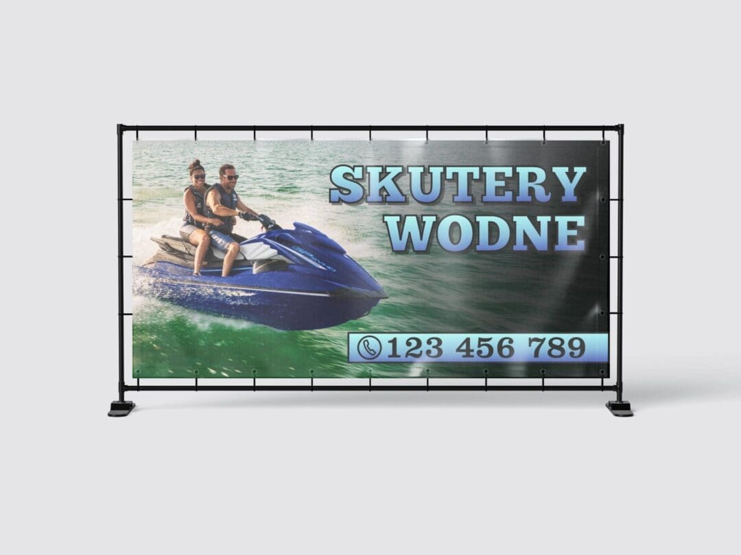 BANER REKLAMOWY - SKUTER WODNY ROWERKI - 200X100 CM