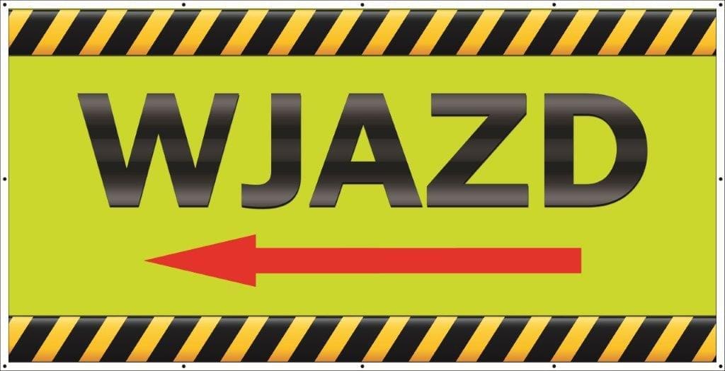 Baner Reklamowy 2 x 1 m -Wjazd - Baner Premium - Mocny !