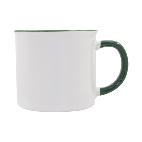 Kubek z powłoką sublimacyjną Ars 400 ml, ciemnozielony