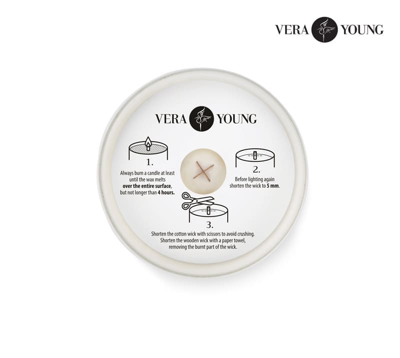 Świeca sojowa 220g - Library - VERA YOUNG