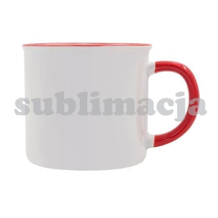 Kubek z powłoką sublimacyjną Ars 400 ml, czerwony