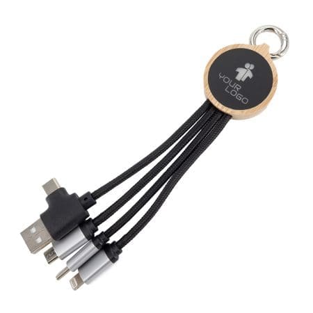 Kabel do ładowania 3w1 z podświetlanym logo