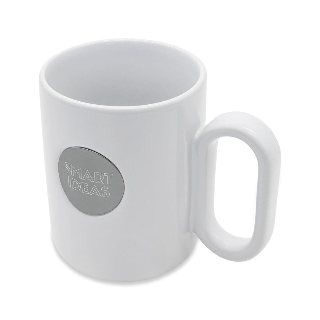 Kubek ceramiczny Pery 480 ml, biały