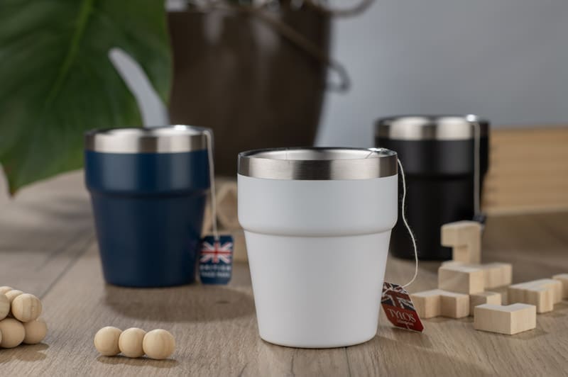 Kubek z recyklingowanej stali nierdzewnej MAKEL 300 ml
