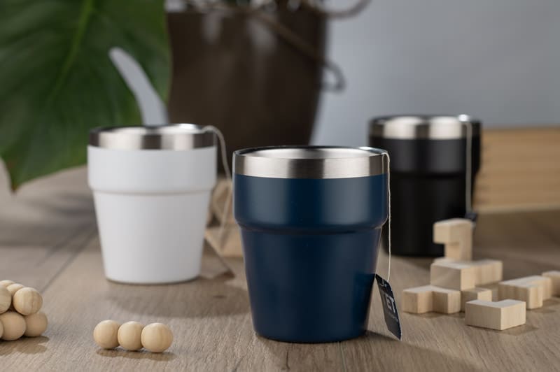 Kubek z recyklingowanej stali nierdzewnej MAKEL 300 ml