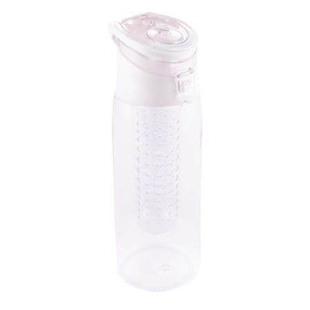 Bidon Mint 700 ml, biały/transparentny
