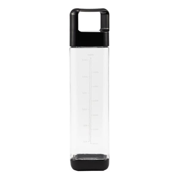 Bidon Feelsofine 800 ml, transparentny/czarny