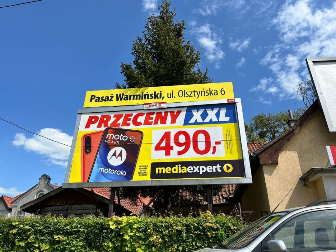 Billboard plakat BB, Papier, Blueback, 504 x 238 cm,12 m2