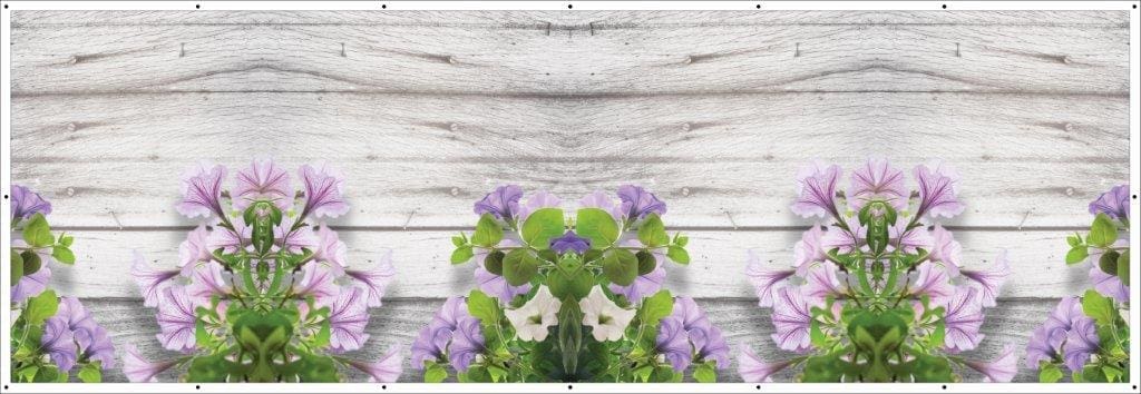 Maskownica na balkon 3 x 1 m -Kwiaty Surfinie - Baner Premium - Mocny !