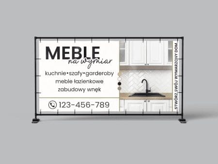 BANER PREMIUM - MEBLE NA WYMIAR - STOLARZ - 200X100 CM - SUPER JAKOŚĆ!