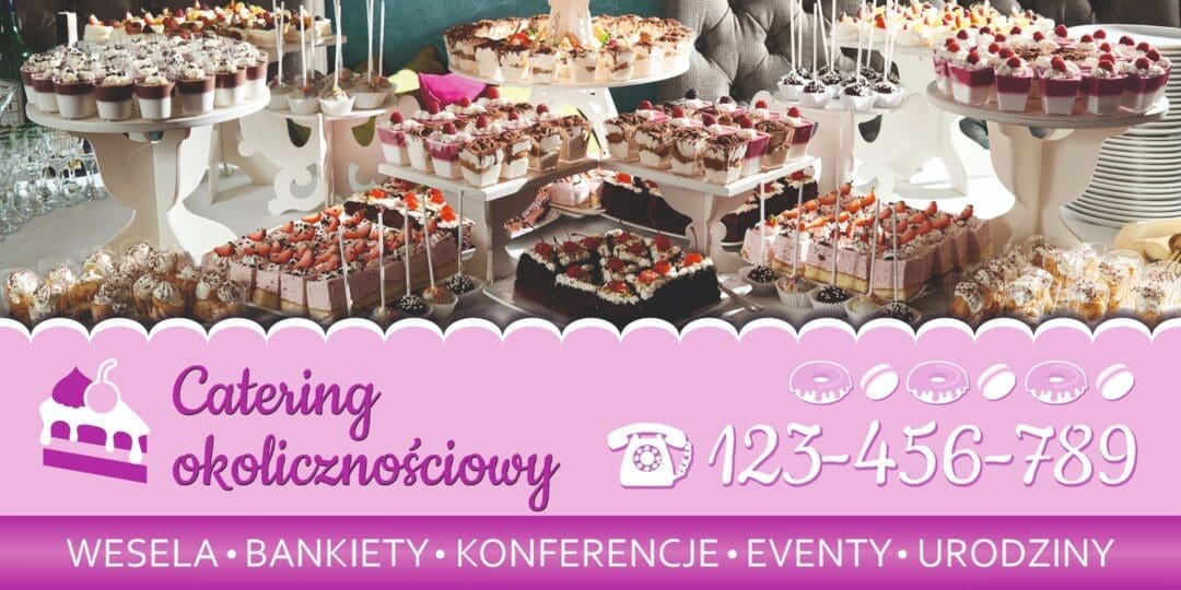 BANER PREMIUM - CATERING OKOLICZNOŚCIOWY - 200X100 CM - SUPER JAKOŚĆ!