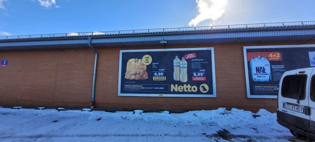 Billboard plakat BB, Papier, Blueback, 504 x 238 cm,12 m2