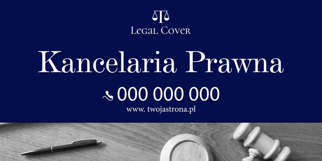 BANER PREMIUM - KANCELARIA PRAWNA -2 x 1 m - SUPER JAKOŚĆ!!