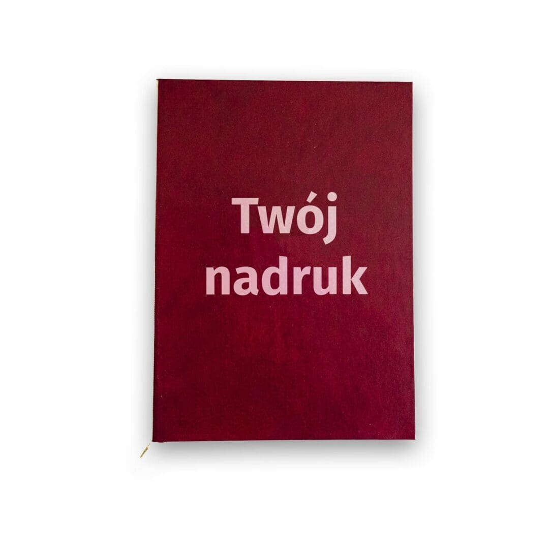 OKŁADKA/TECZKA NA DYPLOM DOKUMENTY BORDOWA Z TŁOCZENIEM 25szt.