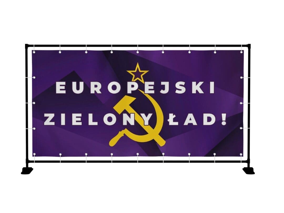 BANER PREMIUM - EUROPEJSKI ZIELONY ŁAD - 2X1M - SUPER JAKOŚĆ!