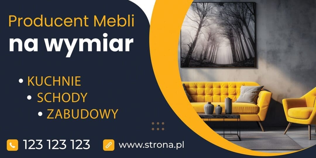 Baner Premium - Meble na Zamówienie - 2x1m - SUPER JAKOŚĆ!!