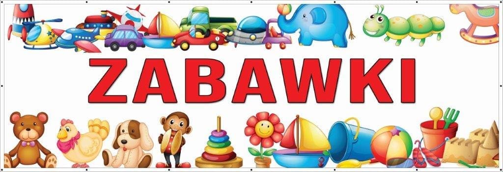 Baner Reklamowy 2 x 1 m - Zabawki - Baner Premium - Mocny !