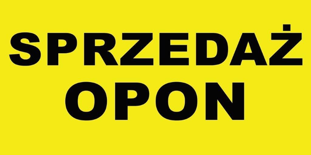 Baner Reklamowy 2 x 1 m - Wymiana Opon- Baner Premium - Mocny !