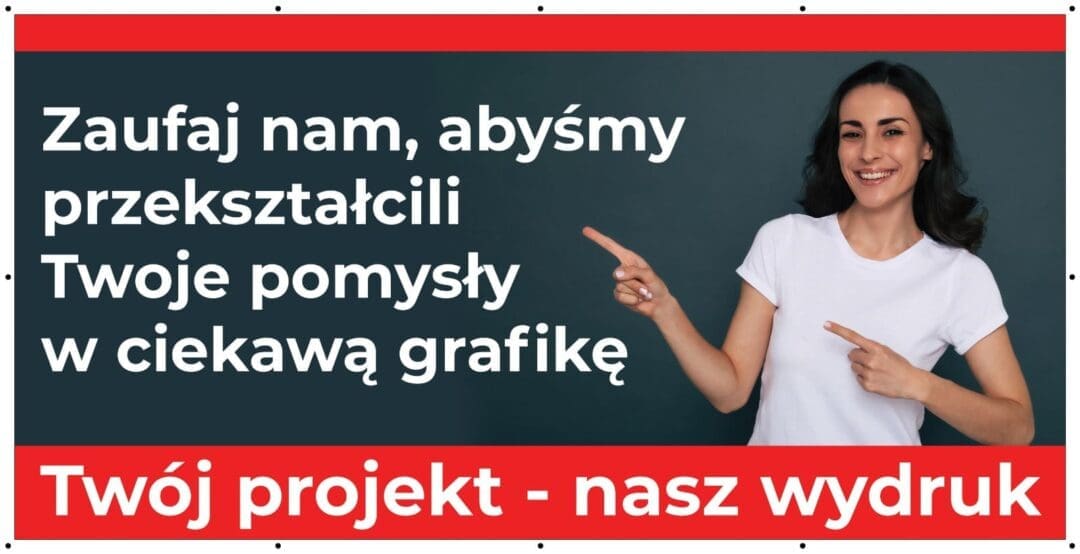 Baner Reklamowy 2 x 1 m - Przyjmę Ziemię - Baner Premium - Mocny !