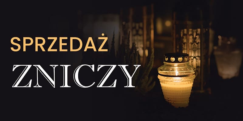 BANER REKLAMOWY - ZNICZE NA SPRZEDAŻ - 200X100 CM - WZ2