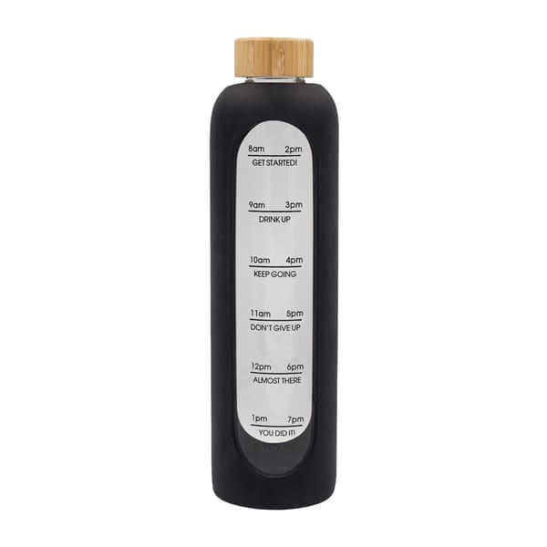 Butelka ze szkła borokrzemowego Richmond 1100 ml, czarny