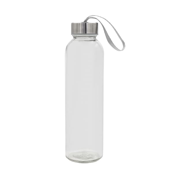 Butelka szklana Aqua Flow 500 ml, transparentny
