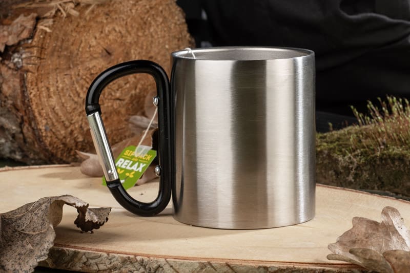 Kubek z karabińczykiem CAMPIC 200 ml