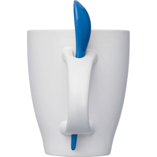 Kubek ceramiczny z łyżeczką 250 ml