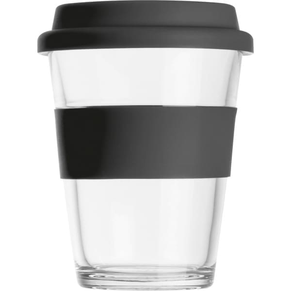 Kubek szklany z pokrywką 300 ml