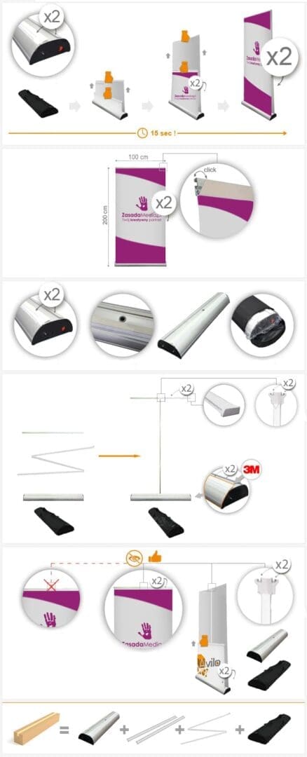 Roll-up Double (100×200 cm)