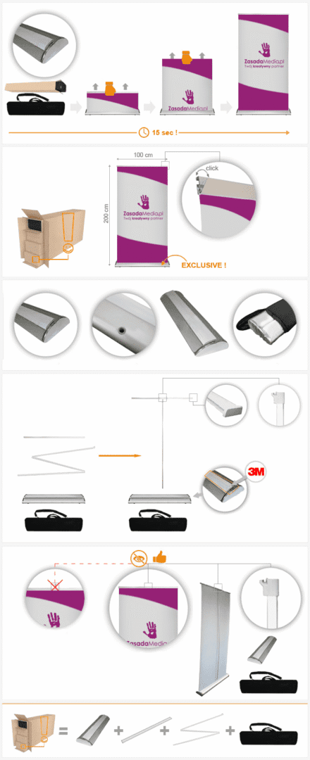 Roll-up Lux (100 × 200 cm)