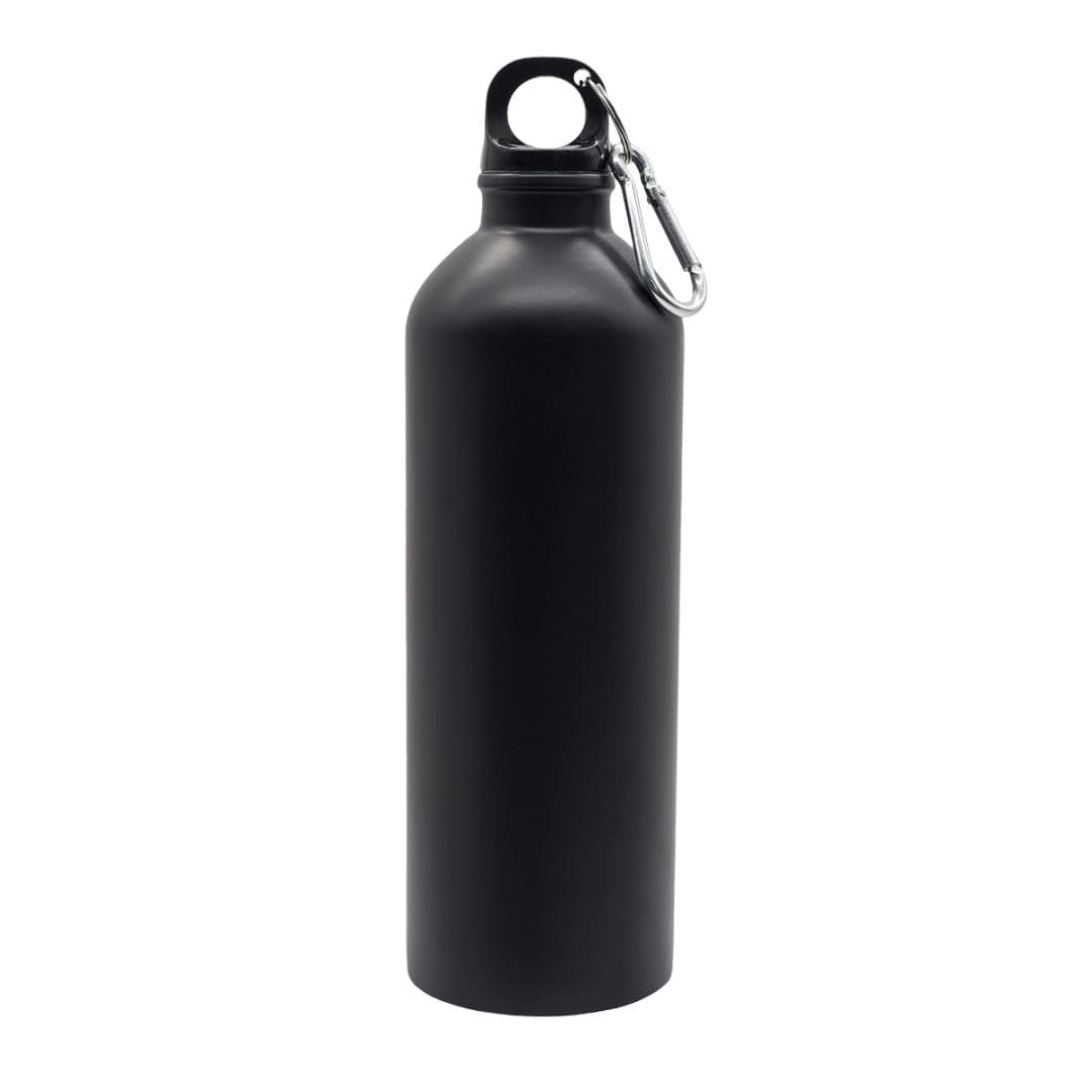 Bidon stalowy Caminos 800 ml, czarny