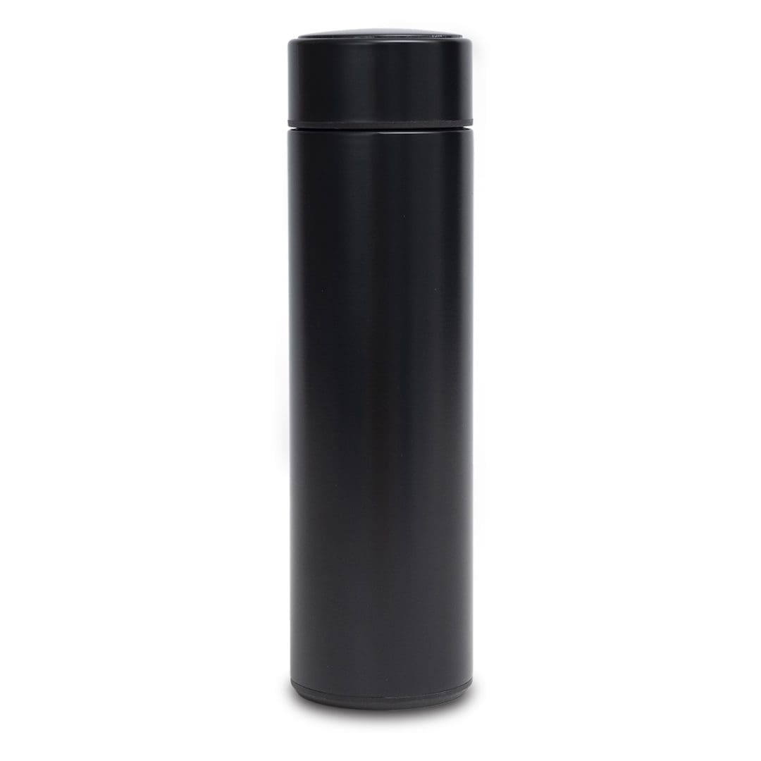 Kubek termiczny z termometrem Falco 420 ml, czarny