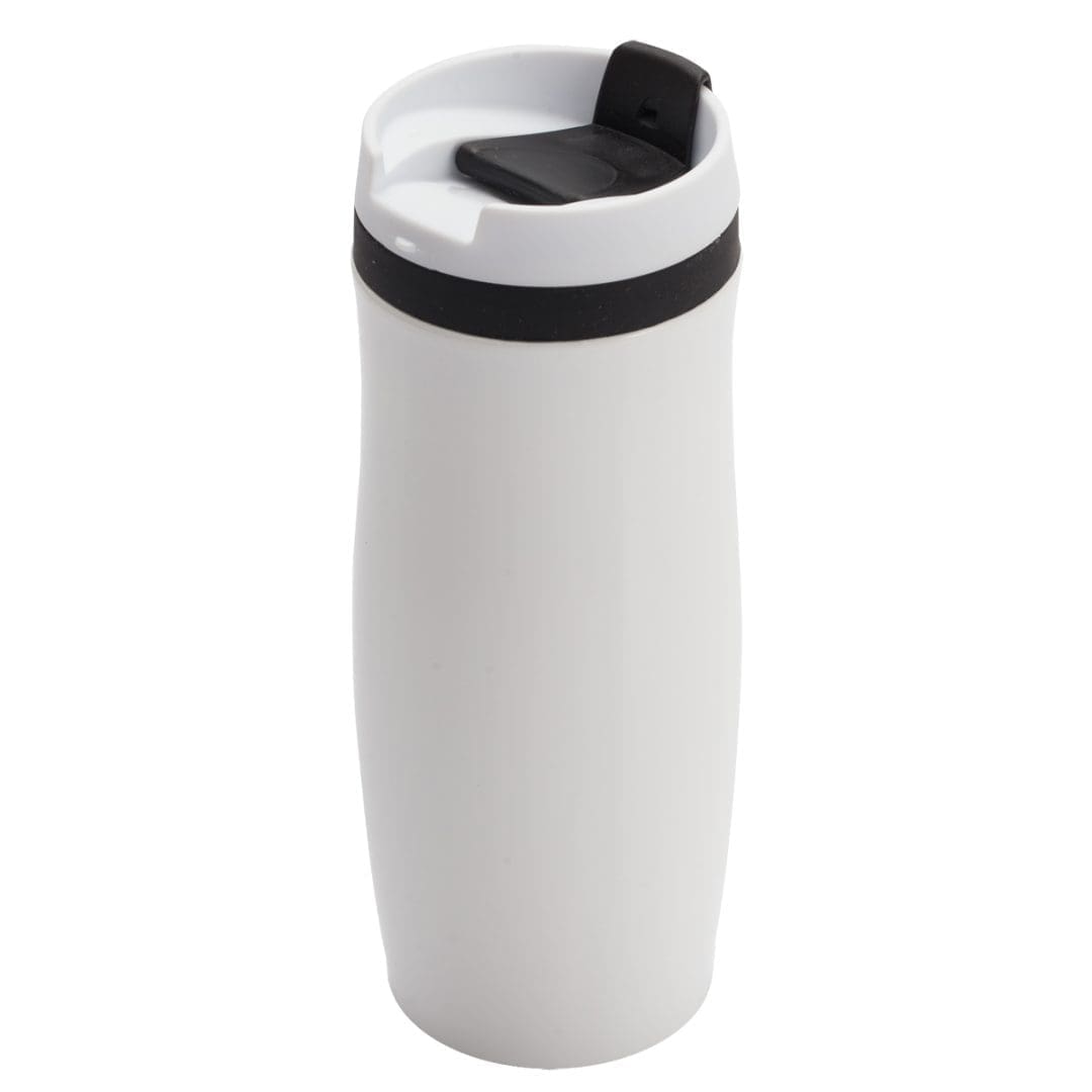 Kubek termiczny Viki 390 ml, czarny/biały