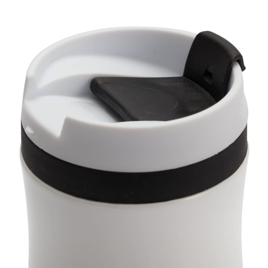 Kubek termiczny Viki 390 ml, czarny/biały