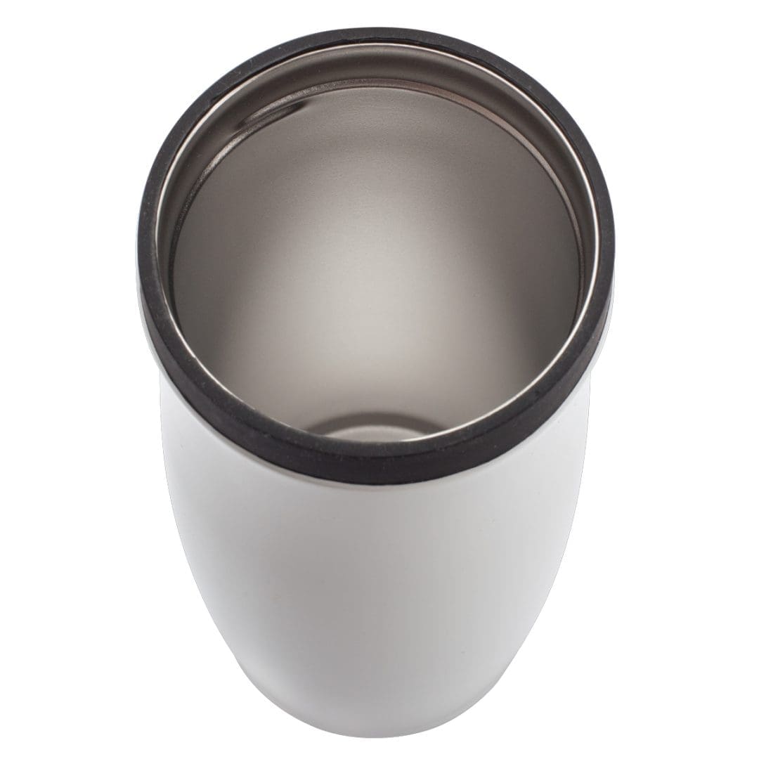 Kubek termiczny Viki 390 ml, czarny/biały