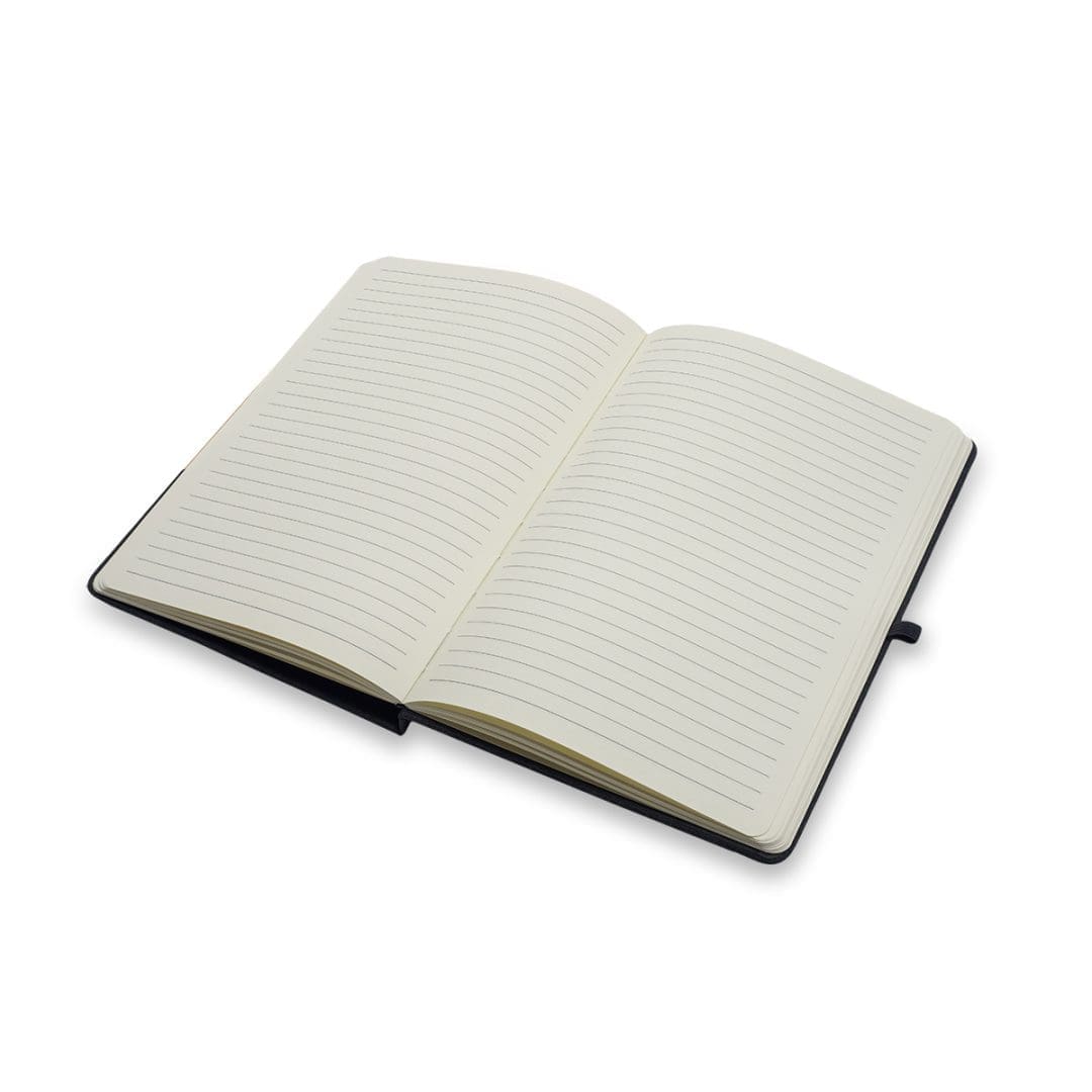 Zestaw notes z długopisem Fold, czarny