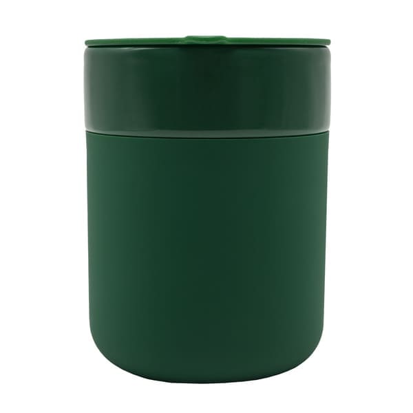 Kubek ceramiczny Caldo 370 ml, ciemny zielony