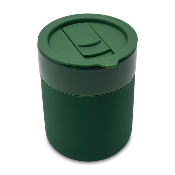 Kubek ceramiczny Caldo 370 ml, ciemny zielony