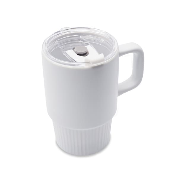 Kubek ceramiczny Azzurro 440 ml, biały