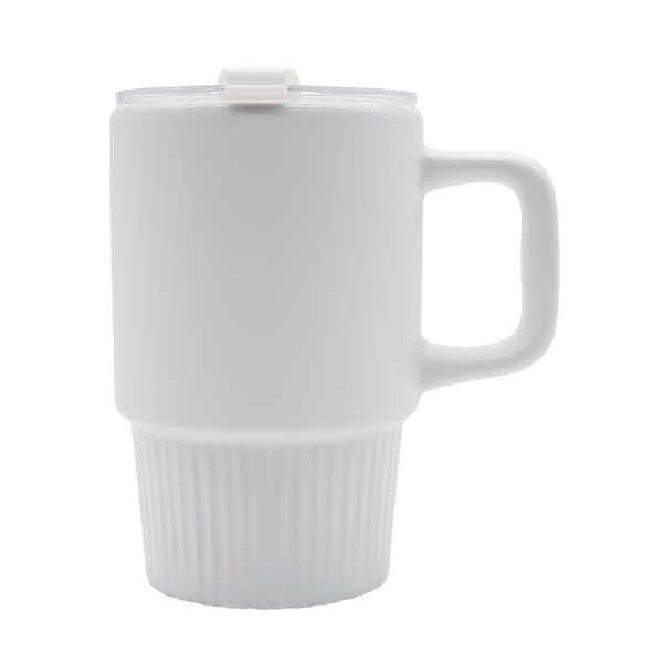 Kubek ceramiczny Azzurro 440 ml, biały