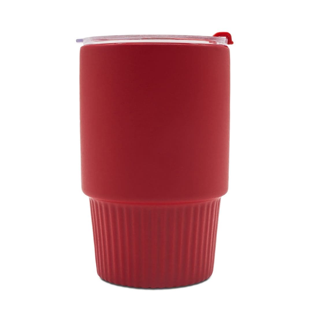 Kubek ceramiczny Azzurro 440 ml, czerwony