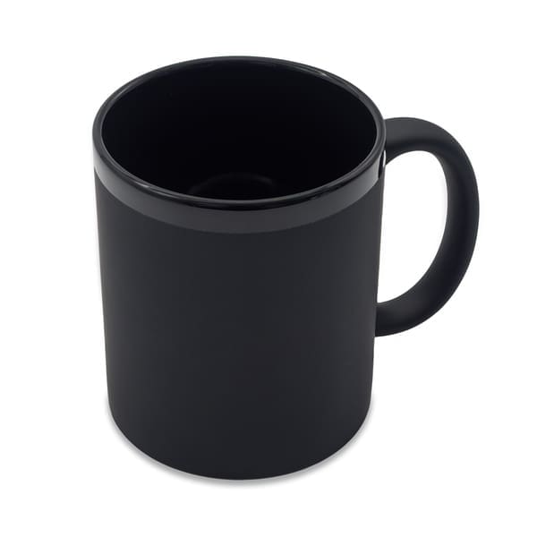 Kubek ceramiczny Velluto 350 ml, czarny