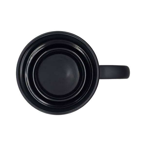 Kubek ceramiczny Velluto 350 ml, czarny