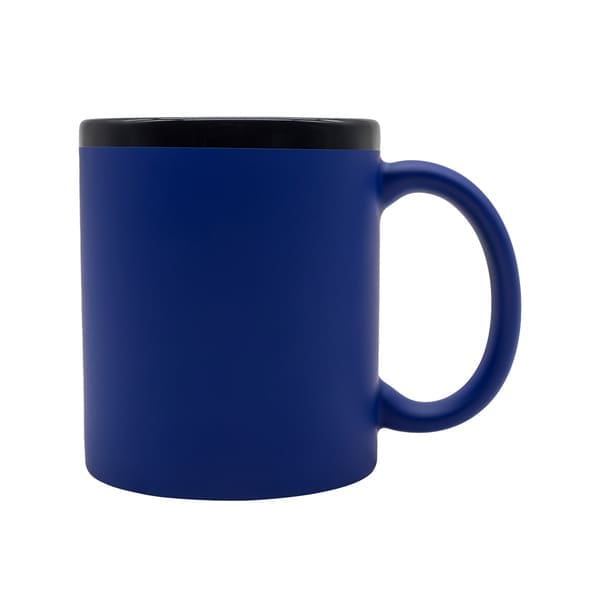 Kubek ceramiczny Velluto 350 ml, niebieski