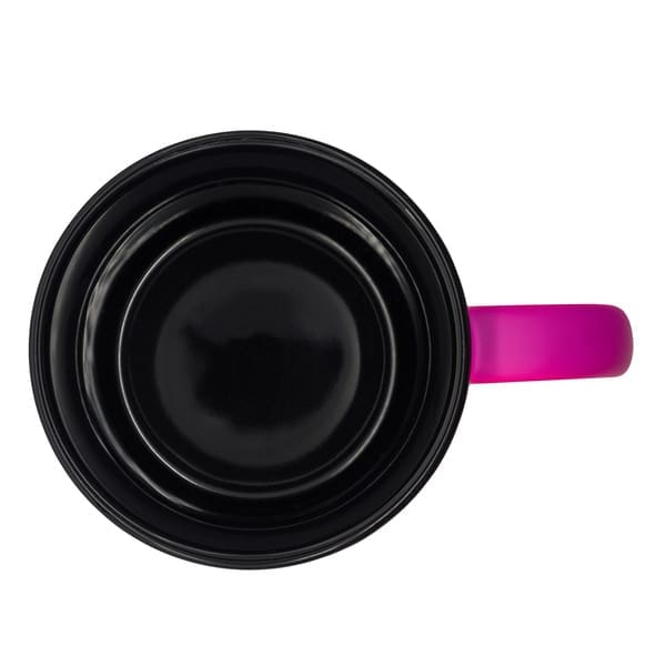 Kubek ceramiczny Velluto 350 ml, magenta